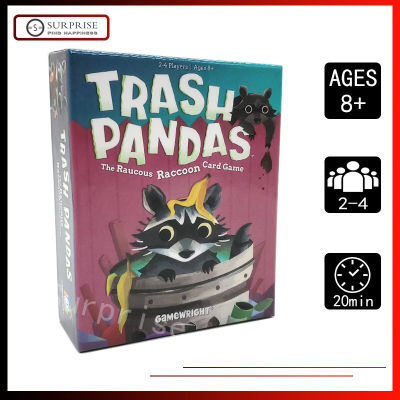 【 Ready Stock 】 trash pandas ผู้เล่นเกมการ์ดแรคคูน raucous และให้ทิปมากกว่าเกมกระดานถังขยะ
