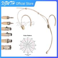 Electret Condenser Headworn Headset Microphone Double Ear Hanging Mic for Shure Sennheiser AKG Samson 4Pin 3Pin TA4F 3.5mm Lock