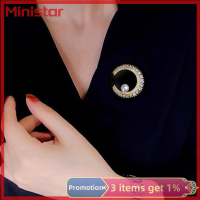 Ministar เข็มกลัดดวงจันทร์ MODE Korea เข็มกลัดมุกเทียมสำหรับผู้หญิงผู้ชายงานปาร์ตี้เข็มกลัดปกคอเสื้อช่อดอกไม้ของขวัญเครื่องประดับ