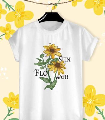 เสื้อยืดลายดอกไม้ Flower in summer