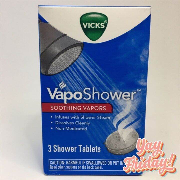 Vicks VapoShower Soothing Vapors Shower Tablet 3 count Lazada PH