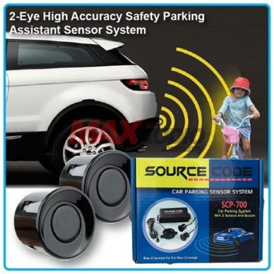 🔥HOT🔥 SOURCE CODE รุ่น SCP-700 เซ็นเซอร์ถอยหลัง 2 จุด มีเสียง สำหรับหัวเซ็นเซอร์จับระยะถอย สีดำ เซนเซอร์เสียงเตือน BUZZER Parking Sensor เสียงเตือนถอยรถ