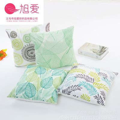 [COD] Pastoral Fashion Silk New Throw Cushion Cover Scenery Factory Sales