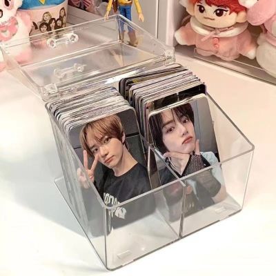 New For Kpop Photocard Card Collection Transparent School Stationery Organizer Box Photo Card Photocard Storage Box