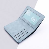 PU Leather Classic Men Wallet New Simply Thin Card Holder Purse Coin Pouch Card Holder Short Vertical Wallet Change Money Pouch