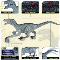ของเล่นบังคับวิทยุหุ่นยนต์ไดโนเสาร์แบบสเปรย์ควบคุมด้วยรีโมทคอนโทรลพร้อมไฟสำหรับเด็ก