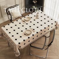 table cover Table Runner tablecloth ผ้าปูโต๊ะผ้าฝ้ายและผ้าลินินที่เรียบง่ายทันสมัยผ้าปูโต๊ะผ้าปูโต๊ะหรูหราเบาๆ