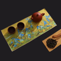 【cw】Painted Tea Towel Absorbent Rag Thickened Table Cleaning Tea Cloth Cotton Household Kitchen Cleaning Cloth Dish Cleaning Towels ！