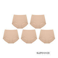 Sabina กางเกงชั้นใน (Set 5 ชิ้น) เบสิค ทรงเต็มตัว รุ่น SUZF5101 สีเนื้อเข้ม