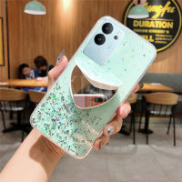 เคสโทรศัพท์ V29 VIVO 5G เคส Vivo V29หรูหราดาวแวววาวฝาหลังพื้นที่ VIVOV29 5G กับการแต่งหน้ารักตัวยึดกระจก