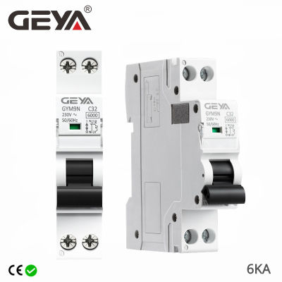 Geya Gygy9n 1P N MCB DPN 6A 10A 16A 20A 40A 220V AC Mini Circuit Breaker B Curve C Curve