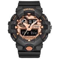 【☊HOT☊】 qiqinqi Relogio Masculino นาฬิกากีฬาทางน้ำสำหรับผู้ชาย,Jam Tangan Digital Led นาฬิกาควอตซ์ Smael อนาล็อก