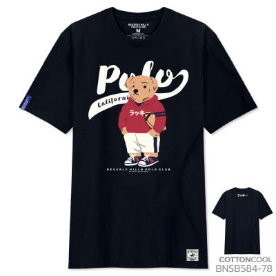 BEVERLY HILLS POLO CLUB  เสื้อยืดคอกลมแขนสั้น The Clic Bear รุ่น BNSB584