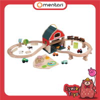 Mentari ของเล่นไม้ ชุดรถไฟในฟาร์ม Farm Train Set