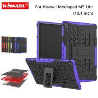 For Huawei Mediapad M5 Lite case 10.1 inch BAH2-L09 BAH2-W19 BAH2-W09 Armor case Tablet TPU+PC Shockproof Stand Cover Cases Covers