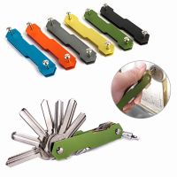 EDC Key Organizer Clip Keys DIY Keychain Smart Holder Foldable Keys Wallet Housekeeper Keychain Flexible Key Holder Clip