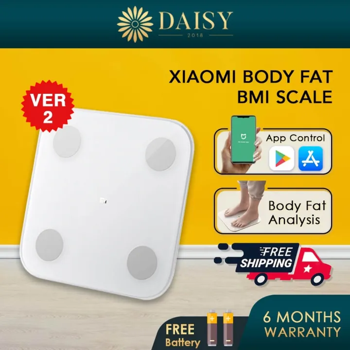 SALE ! 【Ship 24hr】 Xiaomi Weight Scale 2 Body Fat Bmi Composition Scale