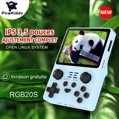 【YP】 POWKIDDY New RGB20S Handheld Game Console System RK3326 3.5-Inch 4:3 Childrens Gifts