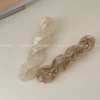 【cw】 Twist Shape Barrettes Niche Hair Accessories Side Clip ！