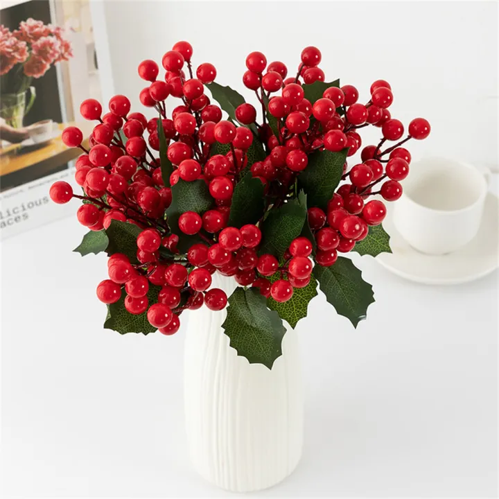 xmas-party-decorations-holiday-pine-stems-red-berry-christmas-decorations-simulation-pine-picks-fake-berry-plant