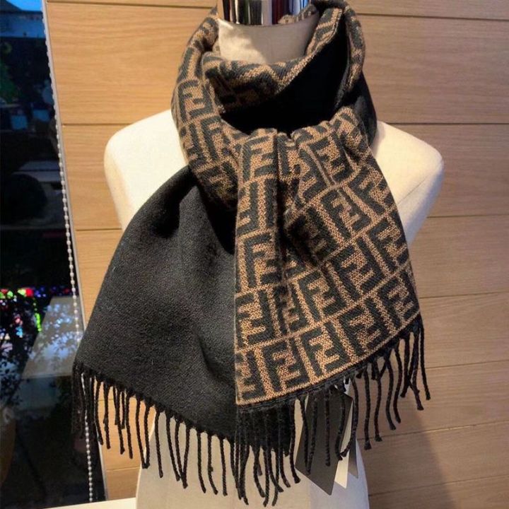 Fendi Cashmere Scarf for Women Autumn and Winter New Popular All ...