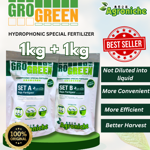 2KG Hydroponic Fertilizer Belgium Fruits (2,000L Solution) 1KG AB Set