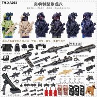 Compatible with lego heavy weapons boy assembled explosion-proof military police commandos who boy little doll toy soldiers