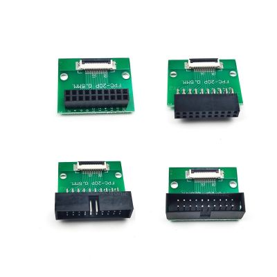 1pc FFC/FPC 0.5mm Connector 6 8 10 12 20 24 30 40PIin SMT Adapter to DC3 Female Header 2.54mm Pitch Through Hole Connector