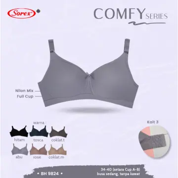 Sorex Bra Tanpa Kawat Bh Sorex Busa Tipis Art17232 Kait 2 ukuran