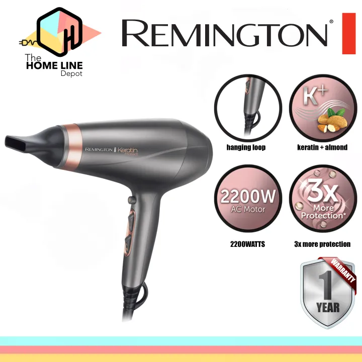 Remington Keratin Protect Ionic Hair Dryer AC8820 | Lazada PH