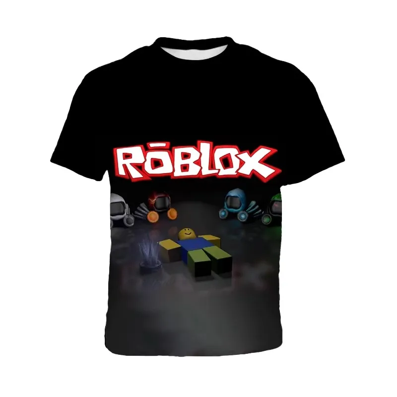 Girls Roblox T-Shirt for Kids, Game Cartoon Print Shirt [5-12 Years Old]