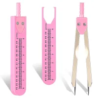 2 Pcs ECG EKG Calipers with Sleeves ECG Caliper Measuring Tools EKG Calipers Ruler Drafting Cardiology Calipers Dividers