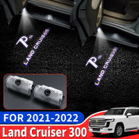 For Toyota Land Cruiser 300 2022 Lc300 Fj300 70th Anniversary Logo Projection Lamp Car Door Pedal Light Modification Accessories