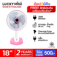 Lucky Misu พัดลมตั้งโต๊ะ 18 นิ้ว รุ่น LM 168 - Blue