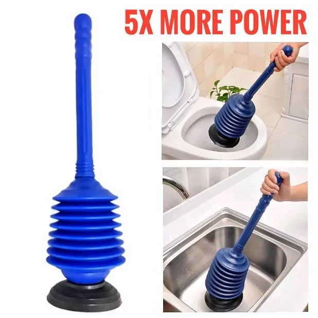 MultiLayer Toilet Declogger Pump 5x Air Pressure To Unblock Toilet