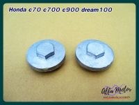 HONDA C70 C700 C900 DREAM100 VALVE CAP SET PAIR #ฝาวาล์ว (2 ชิ้น) สินค้าคุณภาพดี