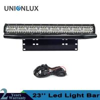 8D Triple Row Offroad LED Light Bar 23 480W Combo Beam Bull Bar License Plate Bracket For 4x4 4WD Trucks Car Wire Kit