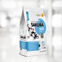 SAKURA GROWTH &amp; PERFECT WHITE FORMULA (Floating) 4kg - อาหารปลาคาร์ฟ สูตรเร่งโต เร่งขาว (เม็ดลอย)