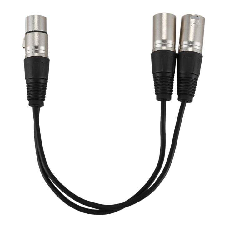 new-3pin-xlr-female-jack-to-dual-2-male-plug-y-splitter-cable-adaptor-1-ft-cord