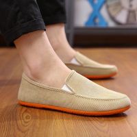 CODff51906at Breathable mens shoes old Beijing canvas shoes mens bean s透气男鞋老北京帆布鞋男豆豆鞋子休闲鞋驾车懒人鞋男布鞋浪潮男装2.26