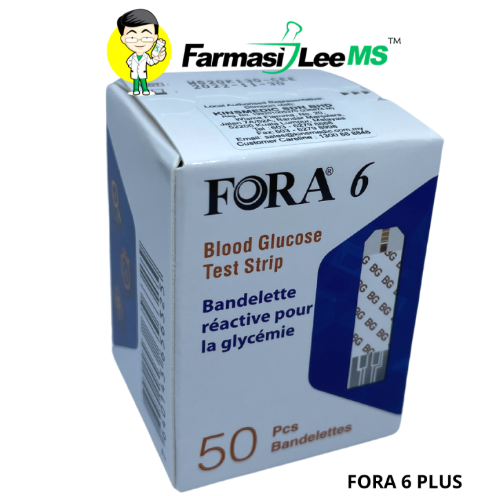 Fora 6 Blood Glucose Test Strips 2x25s (Exp 06/2024) Lazada