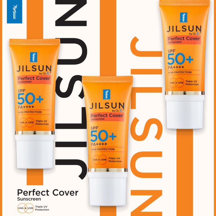 ส่งฟรีตุนได้ตุน-โปร-10-หลอด-new-jilsun-ครีมกันแดด-สูตร-perfect-ใหม่ล่าสุดจาก-dr-jill-ครีมกันแดดเนื้อ-cc-cream-ปรับสีผิวให้สว่างขี้น-1-step-spf-50-pa