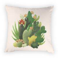 Cartoon Alpaca Cushions Cover Colorful Cactus Decor Cushion Covers Bedroom Pillows Case Plant Floral Decoration Bed Pillow Cases