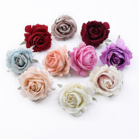 100pcs Wedding Decorative Flowers Wreaths Silk Roses Head Artificial Flowers Wholesale Bridal Accessories Clearance Home Decor