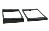 2x Black Humbucker Pickup Ring Flat Base Bottom Frame For LP Guitar