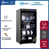 Tủ chống ẩm máy ảnh 50 Lít nhập khẩu NIKATEI NC-50S, tủ hút ẩm máy ảnh 50L 3 ngăn, cài đặt được % độ ẩm, đèn Led- Chính hãng bảo hành 5 năm thumbnail