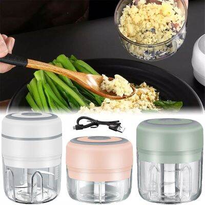 【CW】 100/250ml Electric Garlic Masher Crusher USB Charging Ginger Vegetable Machine Tools