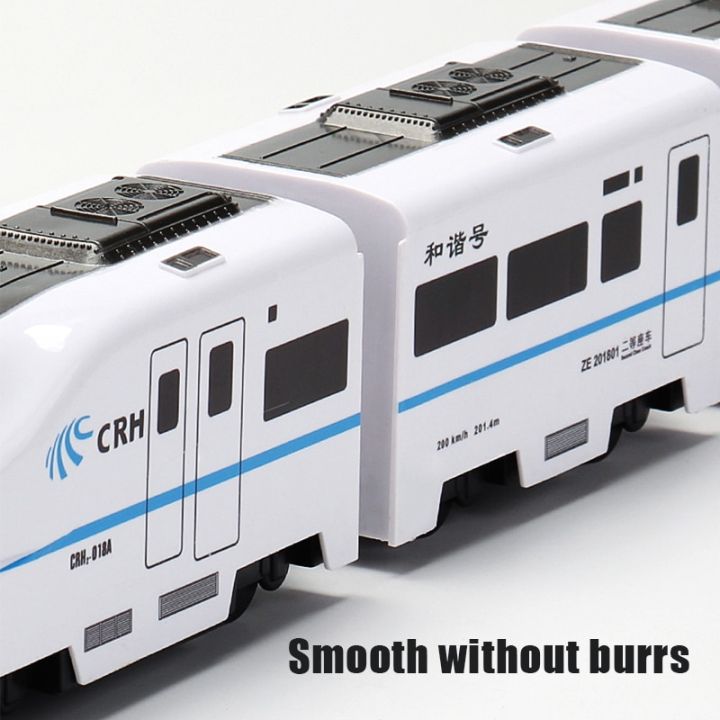 รถไฟจำลองรถไฟความเร็วสูง1-8รถไฟรถไฟของเล่นเสียงไฟฟ้ารถไฟของเล่นรถเด็กตัวต่อโมเดล