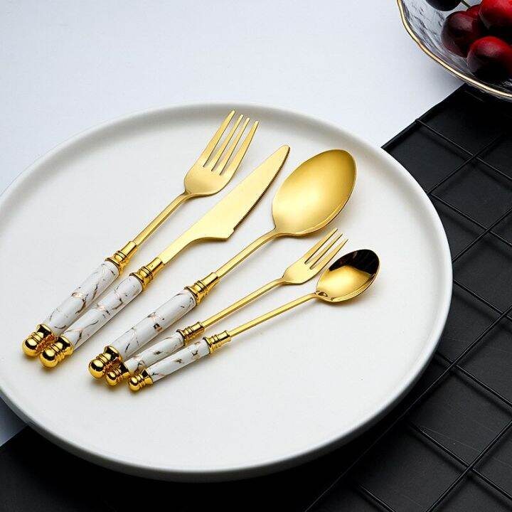 gold-dinnerware-set-stainless-steel-tableware-cutlery-fork-knife-spoon-flatware-set-ceramic-handle-travel-kitchen-silverware-50-flatware-sets