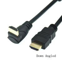 【Hot-Selling】 CarbonCOPY 15เซนติเมตร30เซนติเมตร1.5เมตร HDMI ตัวผู้ไปยัง HDMI ลงและขึ้นและซ้ายและขวามุม90องศาตัวผู้ HD สายพ่วง HDMI มุม0.5เมตร